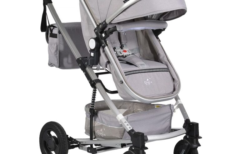 Carucior 2 in 1 transformabil Moni Gigi Light Grey
