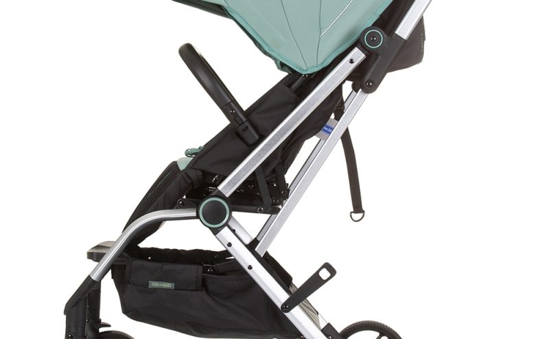 Carucior Chipolino Twister pastel green cu sezut rotativ