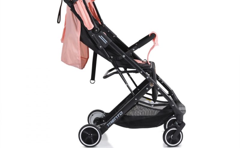 Carucior sport Moni cu pliere compacta si maner troller Trento Pink