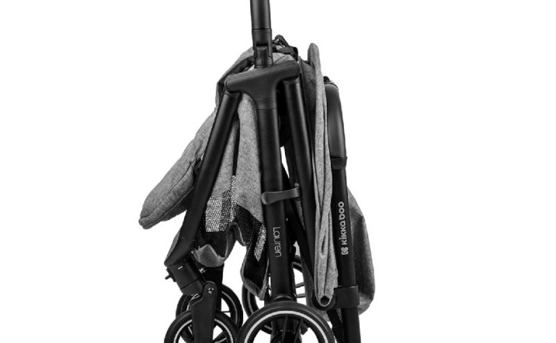 Carucior cu pliere automata KikkaBoo 0-48 luni pana la 22kg Lauren Gri inchis