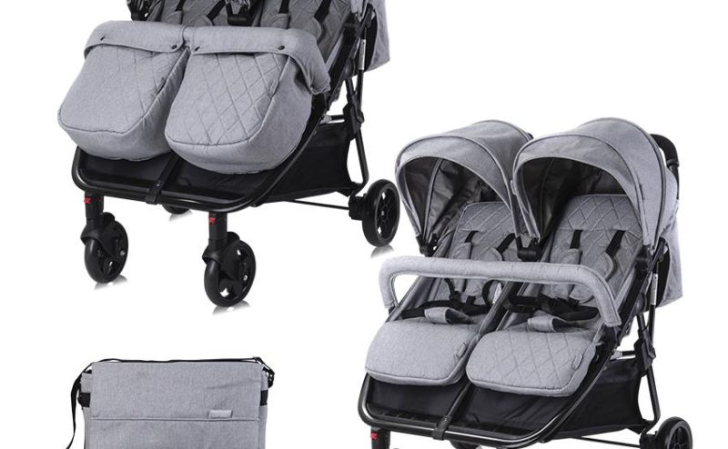 Carucior pentru gemeni Duo Cool Grey