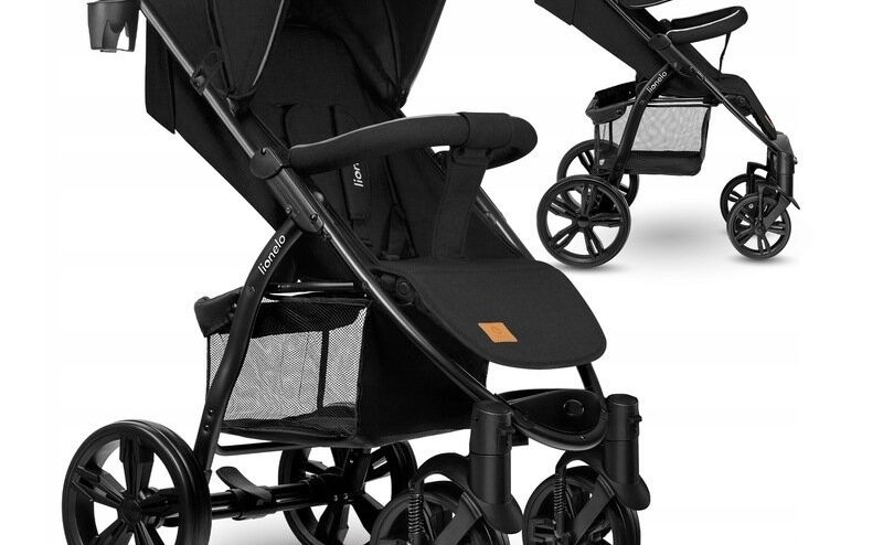 Carucior sport Annet plus de la nastere cu accesorii 0- 22 kg negru Lionelo