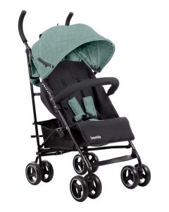 Carucior sport pentru copii KikkaBoo Beetle Mint cu Spatar reglabil