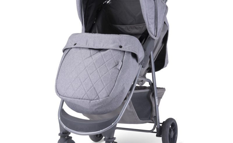 Carucior sport Olivia Basic cu husa de picioare Cool Grey