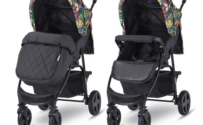 Carucior sport Olivia Basic cu husa de picioare Tropical Flowers