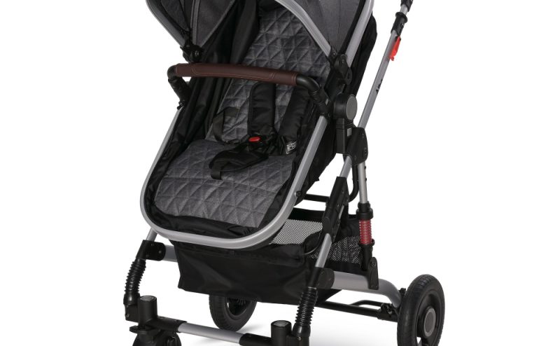 Carucior pentru copii Lorelli Alba Premium Steel Grey 0-3 ani