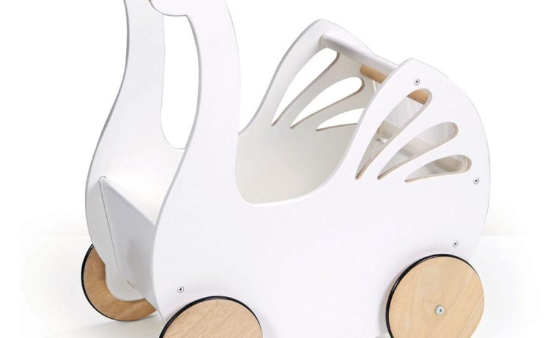 Carucior din lemn premium Lebada